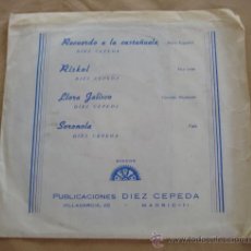 Discos de vinilo: DIEZ CEPEDA, RISKOL, LLORA JALISCO, SORONOLA - 1968. . Lote 21624593